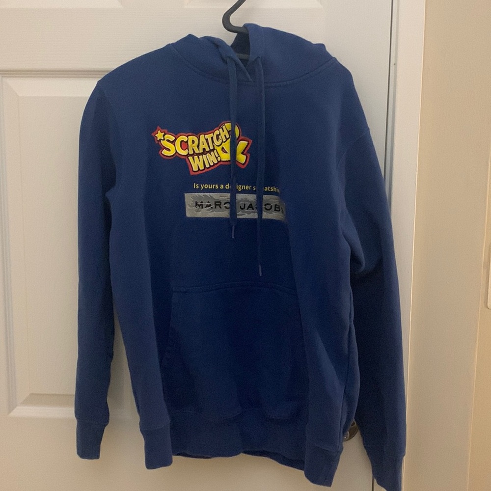 Marc Jacobs X Idea scratch and win hoodie, blue